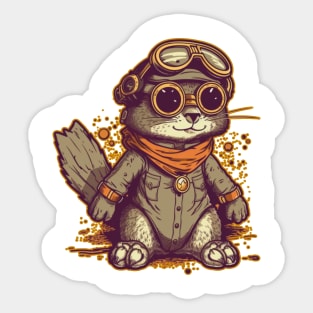 Flying High With My Nuts In Tow Art Sticker